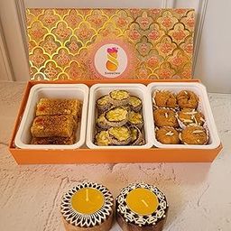 Desi Mithas from SweeDesi, 750gm | Festive Gift Pack | Flavours of India | Desi Ghee Sweets (Milkcake, Anjeer Chakkar, Mini Balushahi) | Utsav Combo 8-image-30