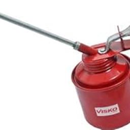 Visko 228 Manual Pump | 0.236 L | Pack of 1 | Oil Can for Vehicles | Multipurpose Metal Oil Can | Oil Can Pump | Oiler with Fixed Spout | For All Lubrication Need of Car | Bikes | Machines and Industrial Use | Red Color |-image-57