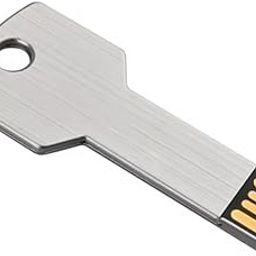 CleverlyGifted Metal Key-Shaped USB Flash Drive, Silver, Portable Data Storage 2.0 Speed Upto 10mbps (8GB)-11