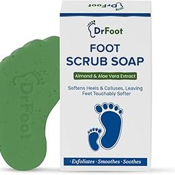 Dr Foot Foot Scrub Soap Repair Dry Cracked Heels, Dead Skin & Calluses Remover with Almond & Pure Aloe Vera Extracts – 100gm (Pack of 2)-image-86