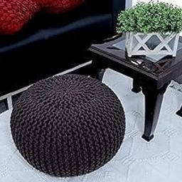 ALCITIC HOME Pouf Puffy for Living Room Sitting Round Ottoman Footrest Seat Bean Filled Stool for Foot Rest Rope Twisted Bean Bag Design Foot Stool for Office Home Decor,-image-93