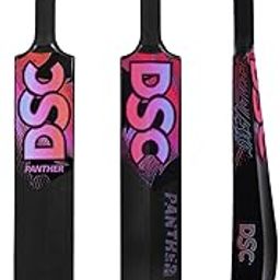 DSC Panther Plastic Cricket Bat - Ideal for Tennis and Gully/Turf Cricket bat with PVC Ball for Kids, Color-Black, Size-Full (15 Years and Above)-image-63