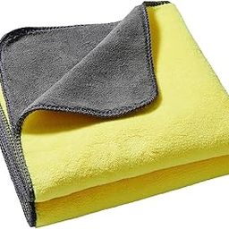 TRIKUTA Car Accessories Cleaning 800 GSM Microfiber Towel for Car Cleaning and Detailing - Dual Sided, Extra Thick Plush Microfiber Cloth - 40cm x 40cm (Pack of 1)-11