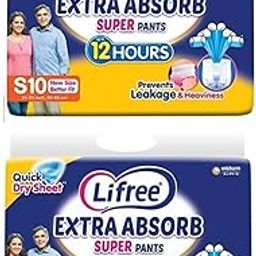 Lifreee Extra Absorb Super Pants Small Size Adult Diaper/Unisex/Size- Small / S10x2 (Total 20 Diapers)-image-15