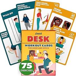 75 Desk Workout Cards - 25 Stretches 50 Bodyweight Exercises to Make Quick, Easy Workout Routines From Your Chair - 3.5 x 2.5 inch Desk Exercise Cards for Women and Men Who Work from Home or Office-picture-10