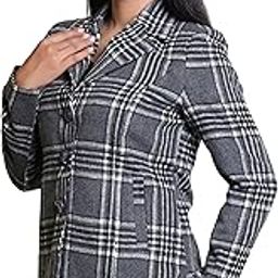 Short Coat for Women || Winter Wear Short Coat Checkered-image-53