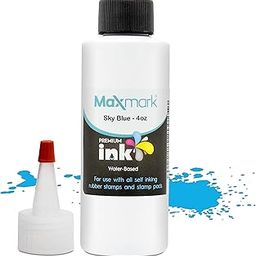 MaxMark Premium Refill Ink for Self Inking Stamps and Ink Pads, Dark Yellow Colour, 113ml-image-14