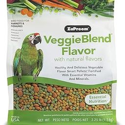 ZuPreem Bird Food VeggieBlend Flavor with Natural Flavours for Medium & Large Bird 1.5 kg-image-52