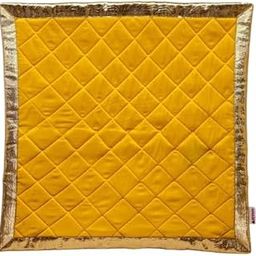 Joyful Yellow Cotton - Quilted Meditation/Pooja Aasan-image-37