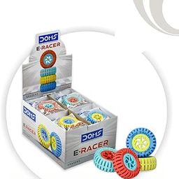 DOMS E-Racer Erasers Pack of 20| Round Shape for Better Grip| for Neat & Clean Erasing| Best Birthday Gift for Children| Non-Toxic & Safe for Children-picture-11