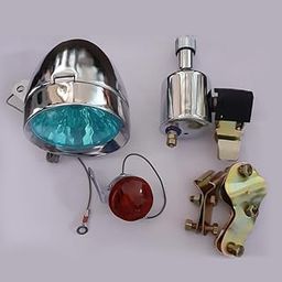Vintage Bicycle Dynamo Light Set (12V 6W) – Classic Front & Rear Cycle Lights with Chrome & Metal Housing | Nickel-Plated Steel Body | Perfect Retro Cycle Headlight Tail Light Kit-image-17