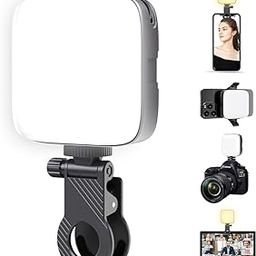 TOPHAVEN LED Video Light Camera Light Laptop Light for Zoom Meeting Photography Lighting 100 LED Beads with Clip Dimmable and Rechargeable for Camera Selfie Stick Tripod Laptop Cellphone-picture-20