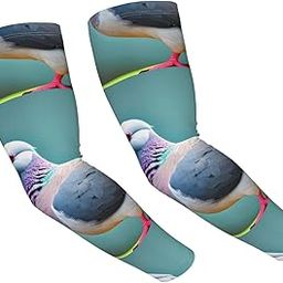 cartoon pigeon 4 print Adult cooling arm cover with thumb hole protection, fit for outdoor activities-image-82