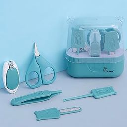 R for Rabbit Stylo Teddy New Born Baby 5 in1 Nail Grooming Kit for Baby Manicure Set with Kids Nail Cutter,Tweezer, Filer, Ear Pick and Scissors(Blue)-19