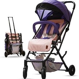 Lifelong Cuppy Newborn/Toddler/Baby Stroller 0 to 3 Years -One Hand Foldable - Extra Washable Cushion - Lightweight Pram- 5 Point Safety Harness, 360° Smooth Wheel, Cup Holder & Mosquito Net, Blue-2