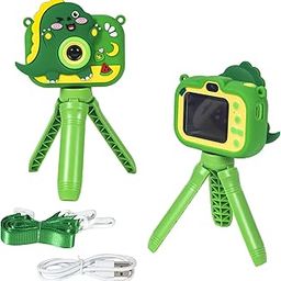 Wishkey Kids Digital Camera, Dinosaur Design, 2.0-Inch Display with 4GB SD Card, Photo/Video Recorder with Games, Green, for Boys Age 8-10 Years, Fun Gifts for Boys Girls Kids-image-45