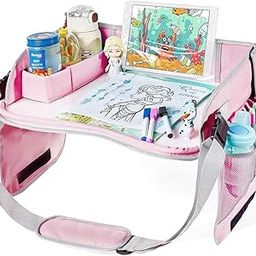 PATPAT® Easy Painting Desk for Car Kids Seat Kids Painting Desk for Road Trip Car, Foldable Travel Painting Desk Safe Seat Tray for Kids, No Painting Pens or Supplies-image-62