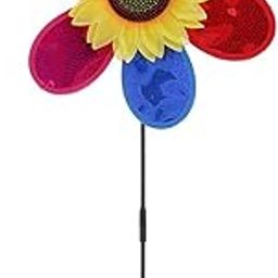 UJEAVETTE DIY Sequins Sunflower Windmill Wind Rotator Kids Outdoor Playground Toy Gift-image-16