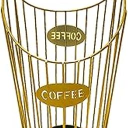Iron Art Coffee Capsule Container Holder Organizer for Coffee Creamer Hotel Gold-image-37