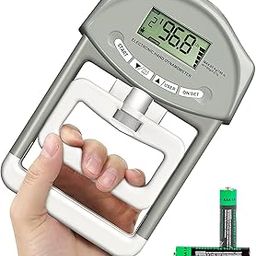 GBEX Grip Strength Tester,Digital Dynamometer Hand Grip Measurement Meter,Forearm Trainer Power 198 Lbs/90 Kgs,Grip Strengthener Meter for Home School to Testing and Training-Multicolour-picture-13