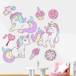 Divine Designs™ PVC Vinyl Self-Adhesive Unicorn Outlines Sticker for Living Room, Bedroom, Office Wall Decoration (24 X 24 INCH) Pack 1-image-16