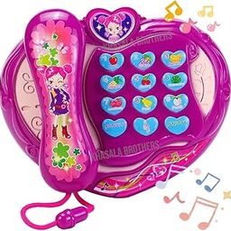 Khasala Brothers® Baby Phone Toy, Educational Pretend Mobile Phone with Lights and Music Toy for Kids Boy and Girls (Multicolor)-image-1
