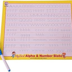 RATNA'S Educational My First Alpha and Number Slate Deluxe for Kids to Start Their Preschool Learning at Home-1