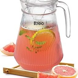 Treo by Milton Grovia Fresh 1400 ml Multipurpose Water Jug I Easy to Pour Spout I Strong Handle I Serve Water, Juice, Milk, Beverage, Cocktail-13