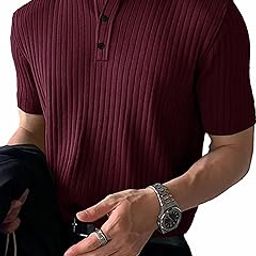 Relax Fit Polo Neck T-Shirt-image-33