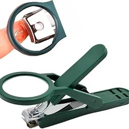 Palind Stainless Steel Magnifying Nail Clipper for Elderly | Anti-Splash Thick Nail Cutter with 3X Magnifying Glass | Modern Design, Foldable & Sustainable-7