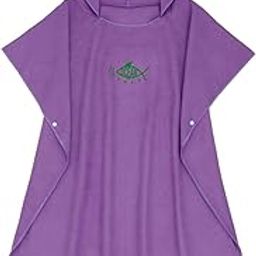 Surf Poncho Quick-Drying Changing Robe Surfer Towel Hooded Cape Purple-image-4