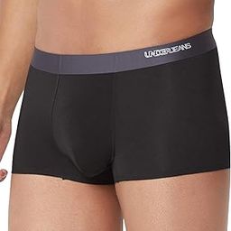 Cotton Blend Mens Premium Solid Bonded Modal Grey Trunk Regular Fit-image-2
