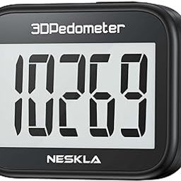 NESKLA 3D Pedometer for Walking, Simple Step Counter with Large Digital Display, Step Tracker with Removable Clip Lanyard, Accurately Track Steps for Men Women Kids Adults Seniors-picture-0