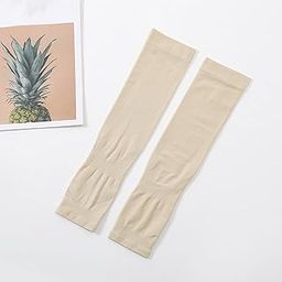 CALANDIS™ UV Protection Arm Sleeves Ice Silk Cooling Sports Sleeve Running Beige | Protective Gear | Clothing, Shoes & Accessories | Basketball | Team Sports-image-45
