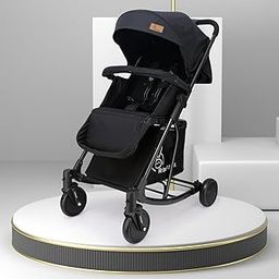 R for Rabbit Rock N Roll Stroller Compact Travel Friendly Pram for Baby, Stroller Turn Rocker for Baby, Kids Pram and Strollers, Prams for Boys and Girls of 0 to 3 Years (Black)-29