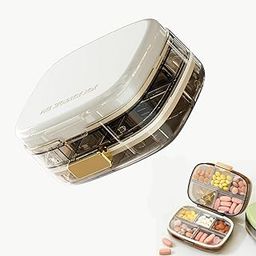 SKYTONE Pill Medicine Organizer Storage Box with 11 Compartments - Moisture Proof, Made of Food Grade Cereal Fiber, BPA free Storage Box, Ideal for Travel, Pocket, Purse, Daily Pill Case, Portable Medicine Vitamin Holder Container-29