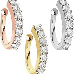 FASHIONS Clip on Nose rings without Piercing Pressing Press Type Combo Nose Pin Stud for Women & Girls-image-96