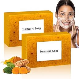 Herna Creation Turmeric & Kojic Acid Soap for Glowing Skin - Brightening, Anti-Aging, and Dark Spot Treatment - Natural Soap for Even Skin Tone Pack of 2-image-45