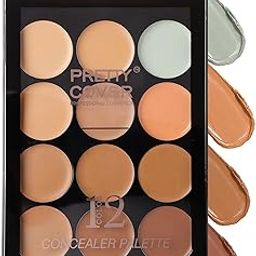 Color Correcting Contour Palette, Creamy Texture, Hydrating | Matte and Waterproof | Full Coverage | Suitable for All Types of Skin | Works Against Dark Circles, Spots, Puffiness | 12 Shades (02)-26