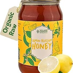 Village Company Organic Lemon Honey 500GM | Pure, Natural and Raw and Fresh | Unfiltered, Unprocessed and Unpasteurized | Nature Wild Food | Fresh from Indigenous Lemon Nector | No Added Sugar | Lab Certified-8