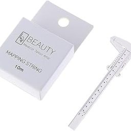 Traditional Tattoo Supply Combo Pack of Mapping String White and eyebrow Caliper White,mapping thread for eyebrow and eyebrow vernier caliper-67