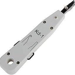 RIVER FOX KD-1 Professional Telecom Phone Cable Ethernet Network Patch Panel Faceplate Punch Down Tool CAT5 CAT6 Krone Insertion Tool with Adjustable Cut Function (White)-21