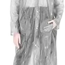 ketkar Cindrella Series Womens Waterproof PVC Self Design Longcoat/Raincoat with Adjustable Hood-picture-36