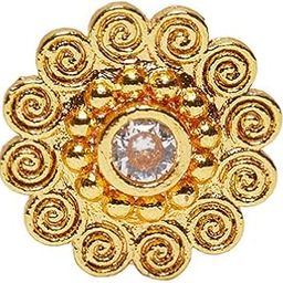 Indie Collectibles Yellow Gold Plated Floral Motif Nose Pin-picture-21