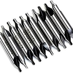 UJEAVETTE 20pcs 2.5mm High-speed Steel 60° Combined Countersink Center Drill Bit Tool Kit-image-61