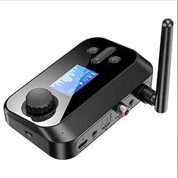 ETZIN 2 in 1 LCD Display V5.3 Bluetooth Transmitter Receiver, Audio Adapter with Aux, Optical, Dual Link Support for TV, Home Stereo, PC, Headphones, Speakers (EPL-1182WA)-10