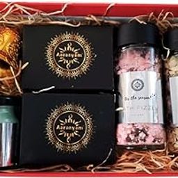 Aaranyam Spa gift set for women - with Bubble fizzle, Handmade organic soaps, Mix seeds, 100% soy scented candle - great gift hamper for birthday, anniversary, festivals, party return gift.-12