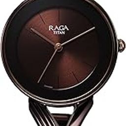 Titan Raga Chic Quartz Analog Brown Dial Metal Strap Watch for Women-2698QM01/NT2698QM01-image-32