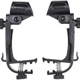 WildCard India 2pcs Clamp Clip On Drum Rim Microphone Mic Mount Holder Adjustable Shockproof-10