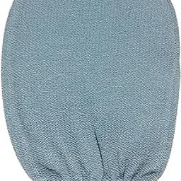 LOOM TREE Bath Glove Scrubbing Gloves Body Scrub Double Sided Gentle leg Body Neck Blue | Exfoliators & Scrubs-image-56